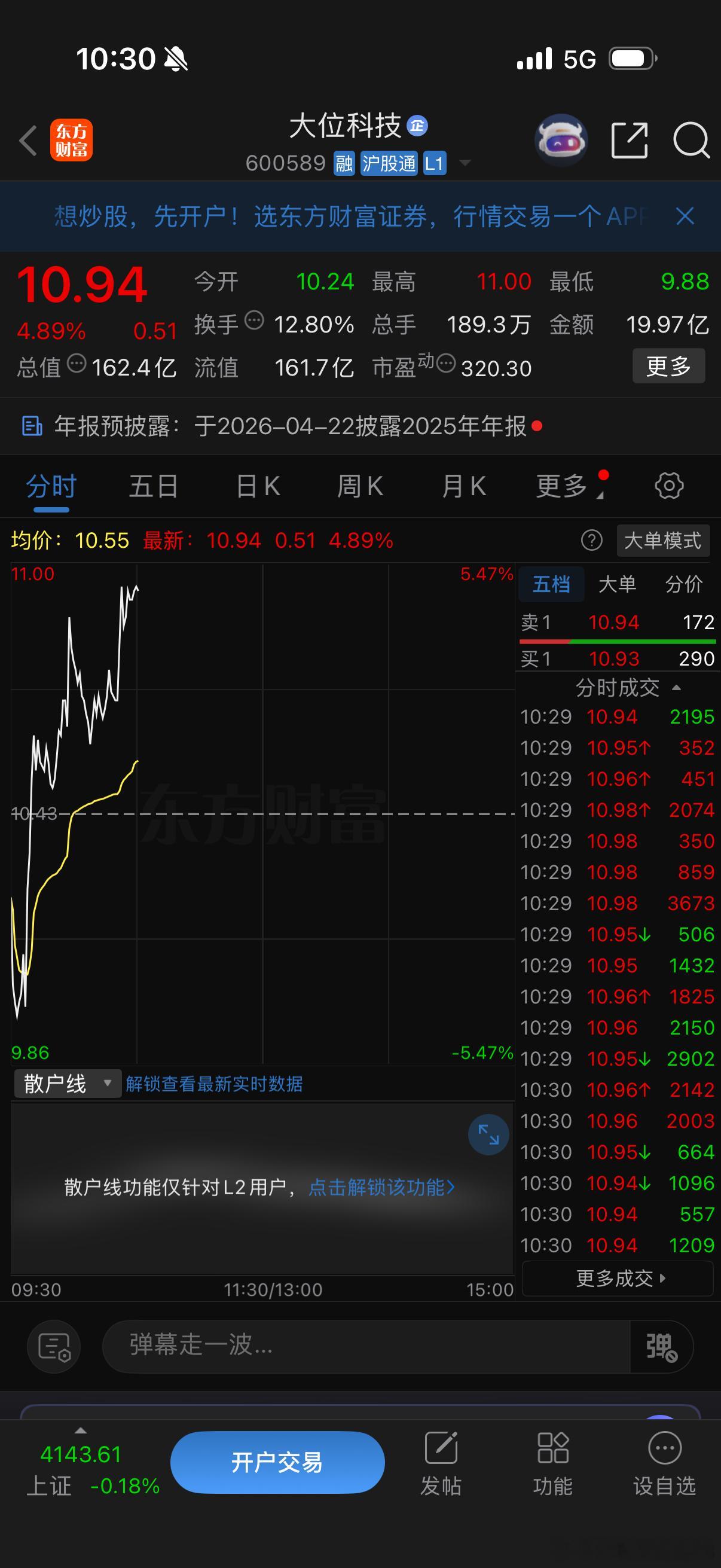 大卫科技 恭喜兄弟们吃肉 