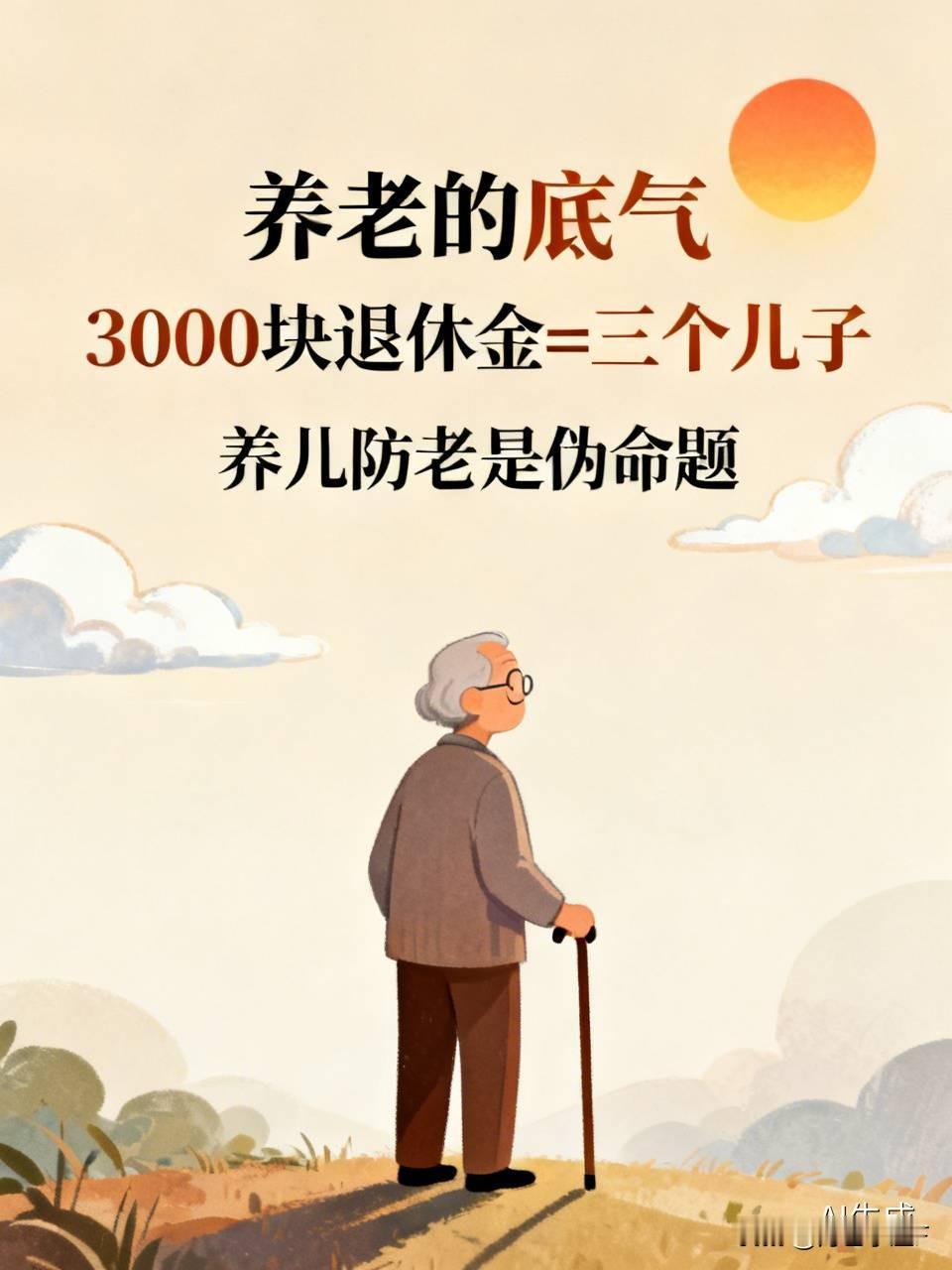 刚才看一个老太太被采访，问什么是养老的底气？

老太太的回答太直接了。养老的底气