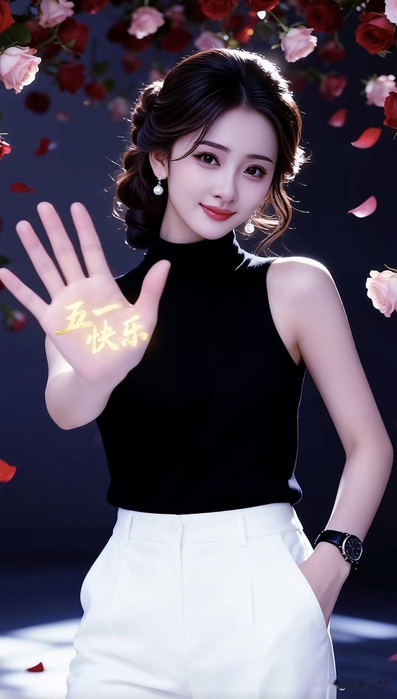 优雅黑裙与白裤的完美搭配，绽放五一的快乐时光！🌹💃👗气质白裙穿搭 白裙女神