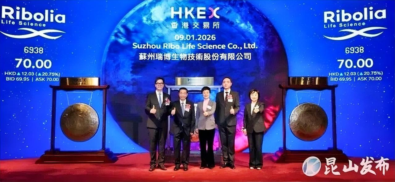 江苏迎来新年上市“第一股”！

今天上午9:30，铿锵锣声敲响了昆山新年“开门红