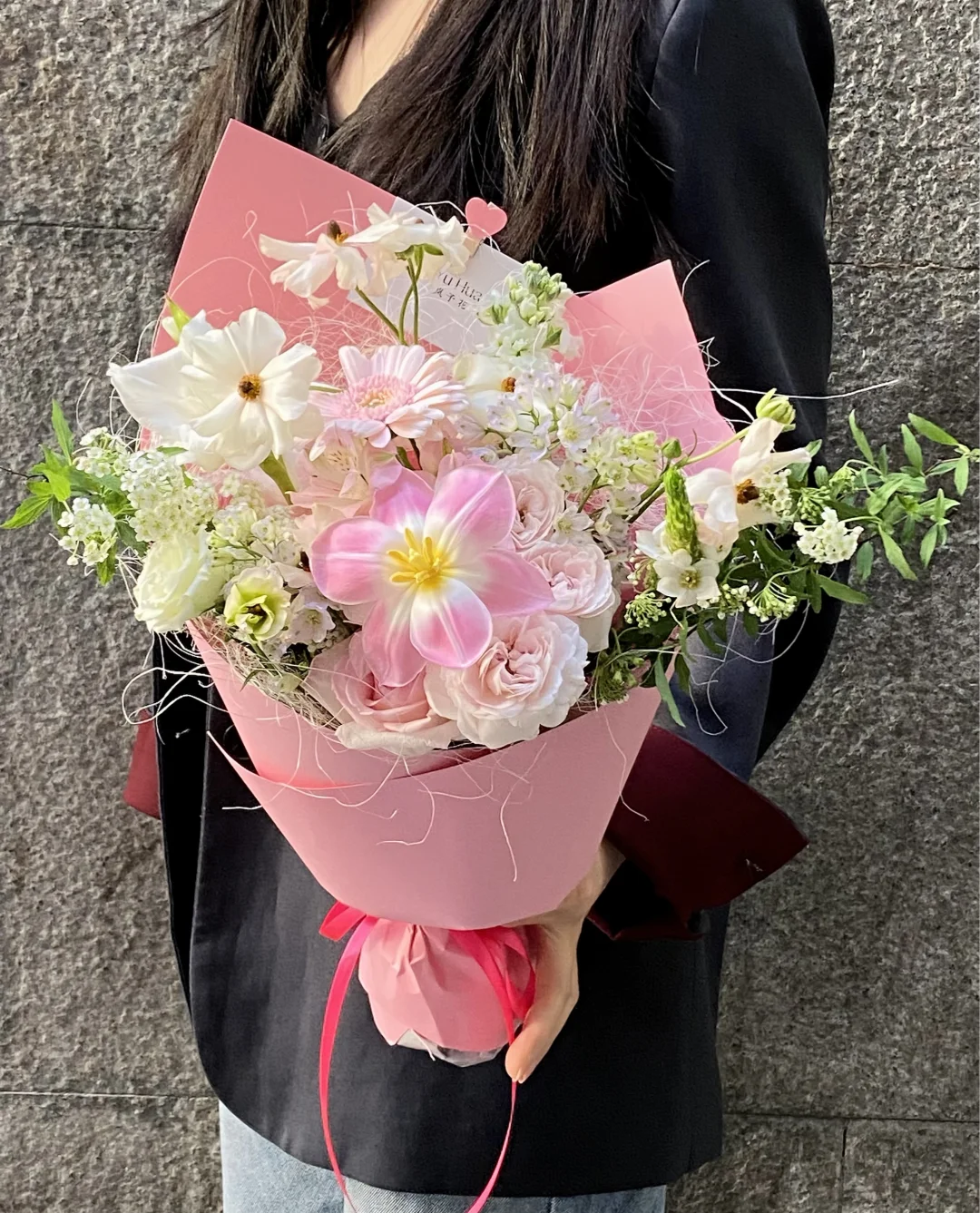 粉色系见面花束☕️｜北京花店
