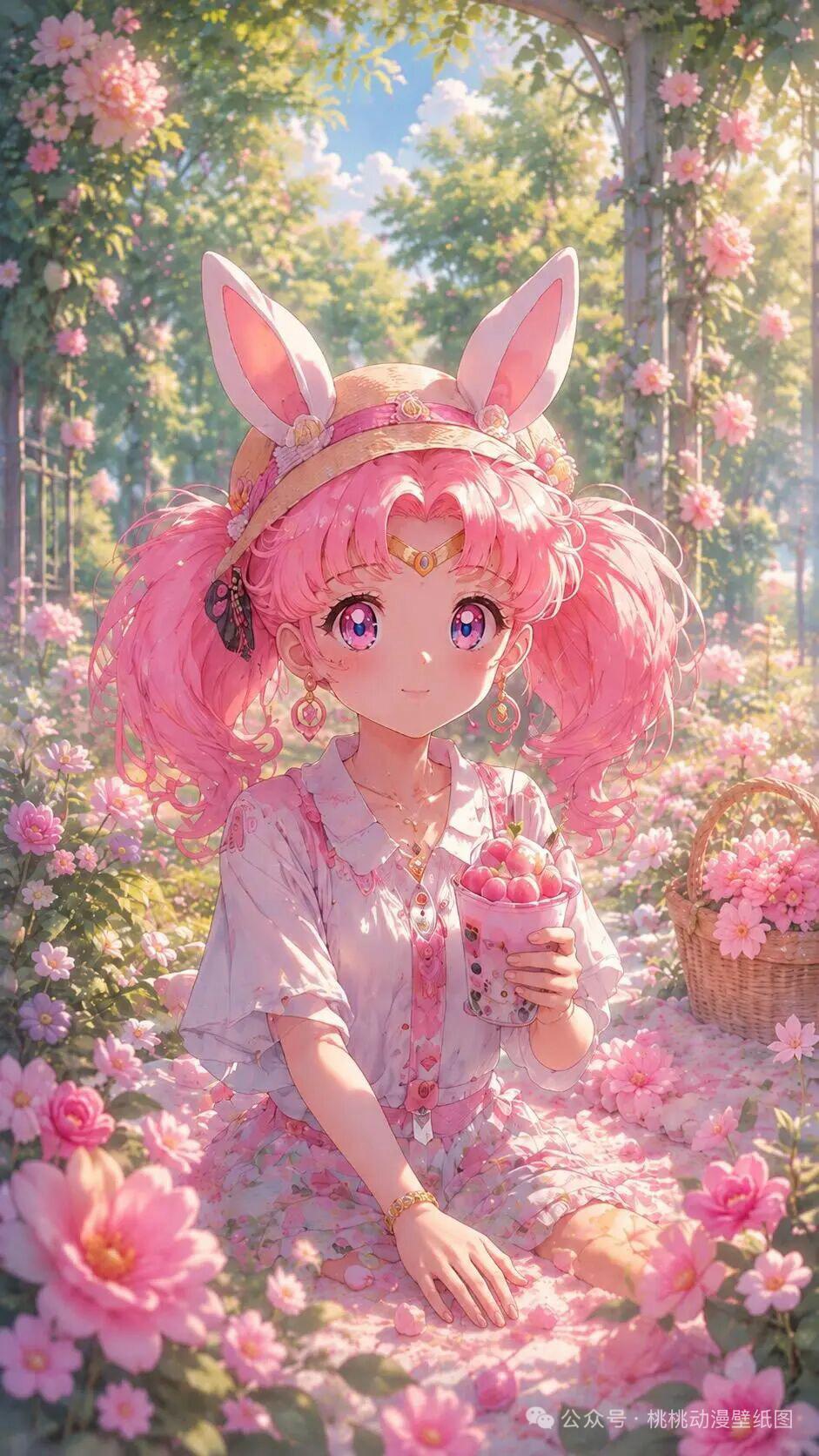 夏日的月野兔与小小兔