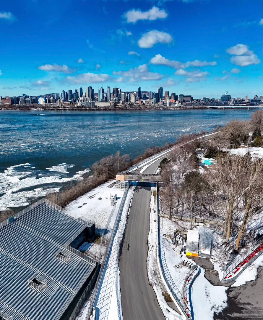 下雪之后的维伦纽夫赛道f1