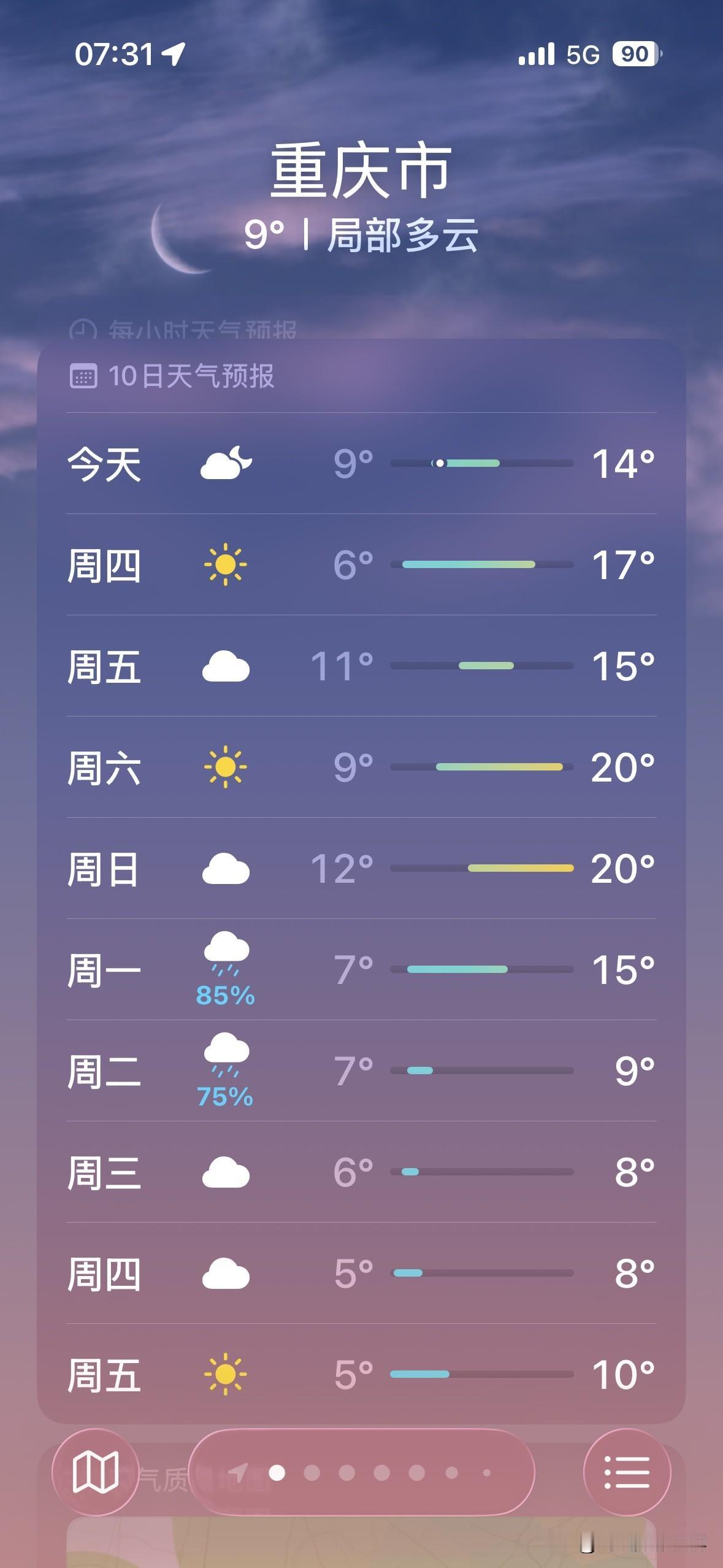呜呼！超强冷空气已经在准备发货啦！重庆暖冬即将结束！1月19日，重庆开始新一轮降