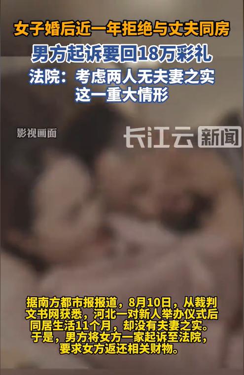 河北邯郸，一男子与未婚妻办了婚宴后，未婚妻就一直不同意发生关系，甚至还分房睡。男