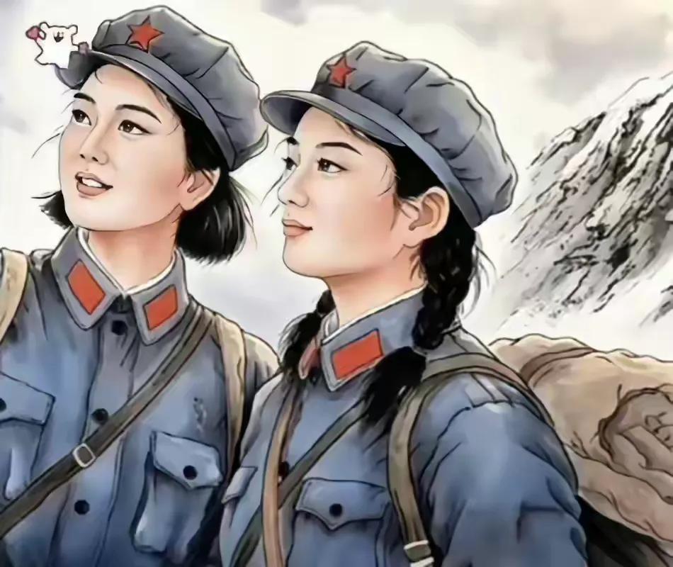 全网推崇的红军女战士画像！五官端正，两眼清澈，满怀希望！不过这幅惊艳的画作，却不