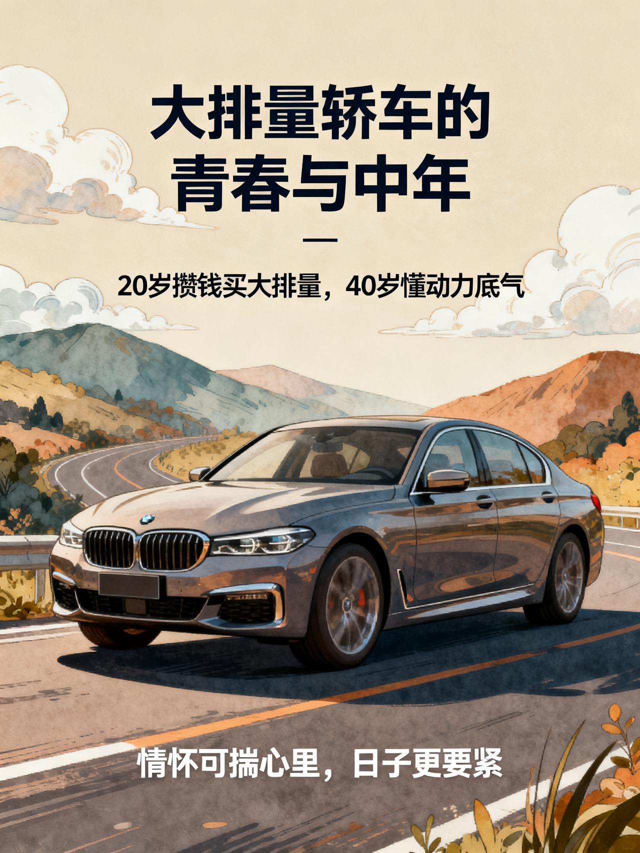 玩大排量轿车以后，才发现人间真实
20岁的时候攒3年钱买大排量轿车，就为了踩油门
