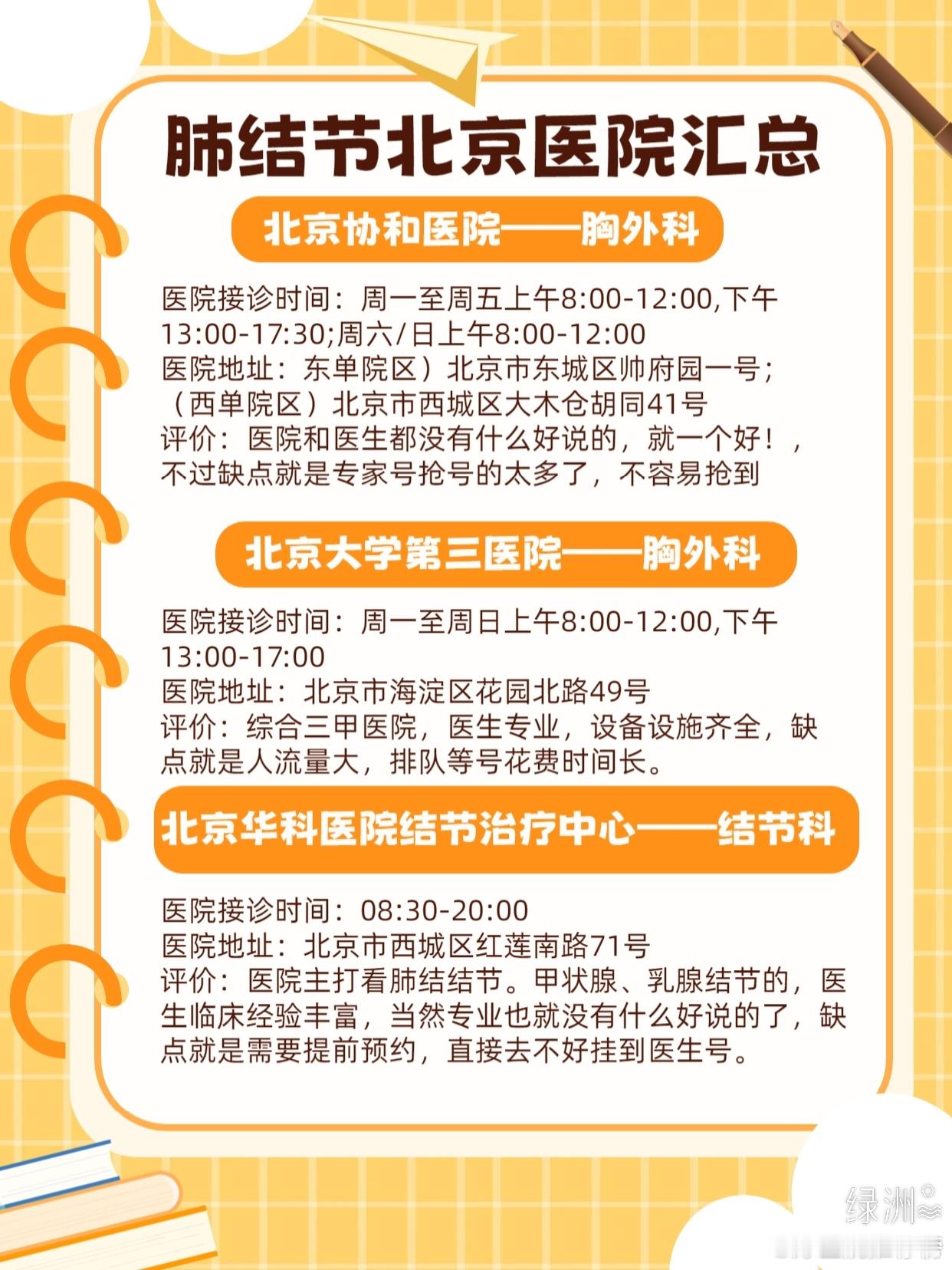 肺结节北京医院汇总 分享一下，几家北京治疗肺结节效果很不错的医院值得一试，尤其是