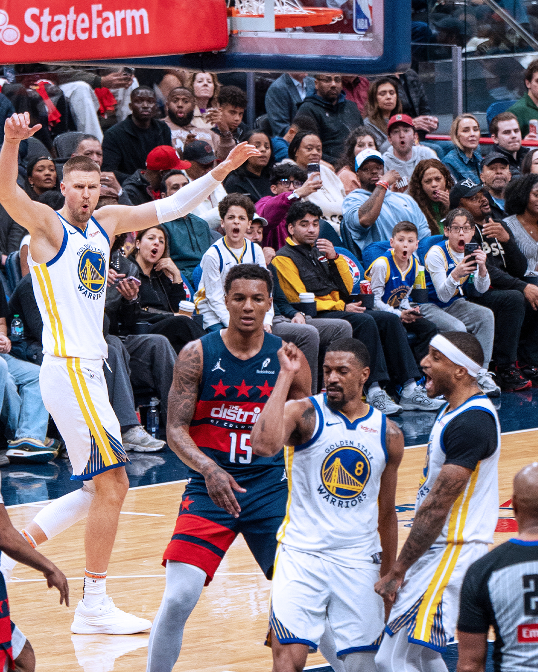 炸裂隔扣🔥持续爆发！梅尔顿近四场三度砍下20+！！勇士战胜奇才