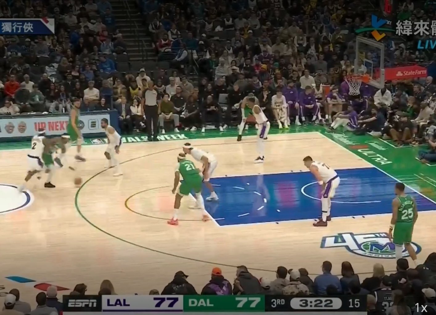 彪哥今天表现不错啊继续加油！湖人vs独行侠