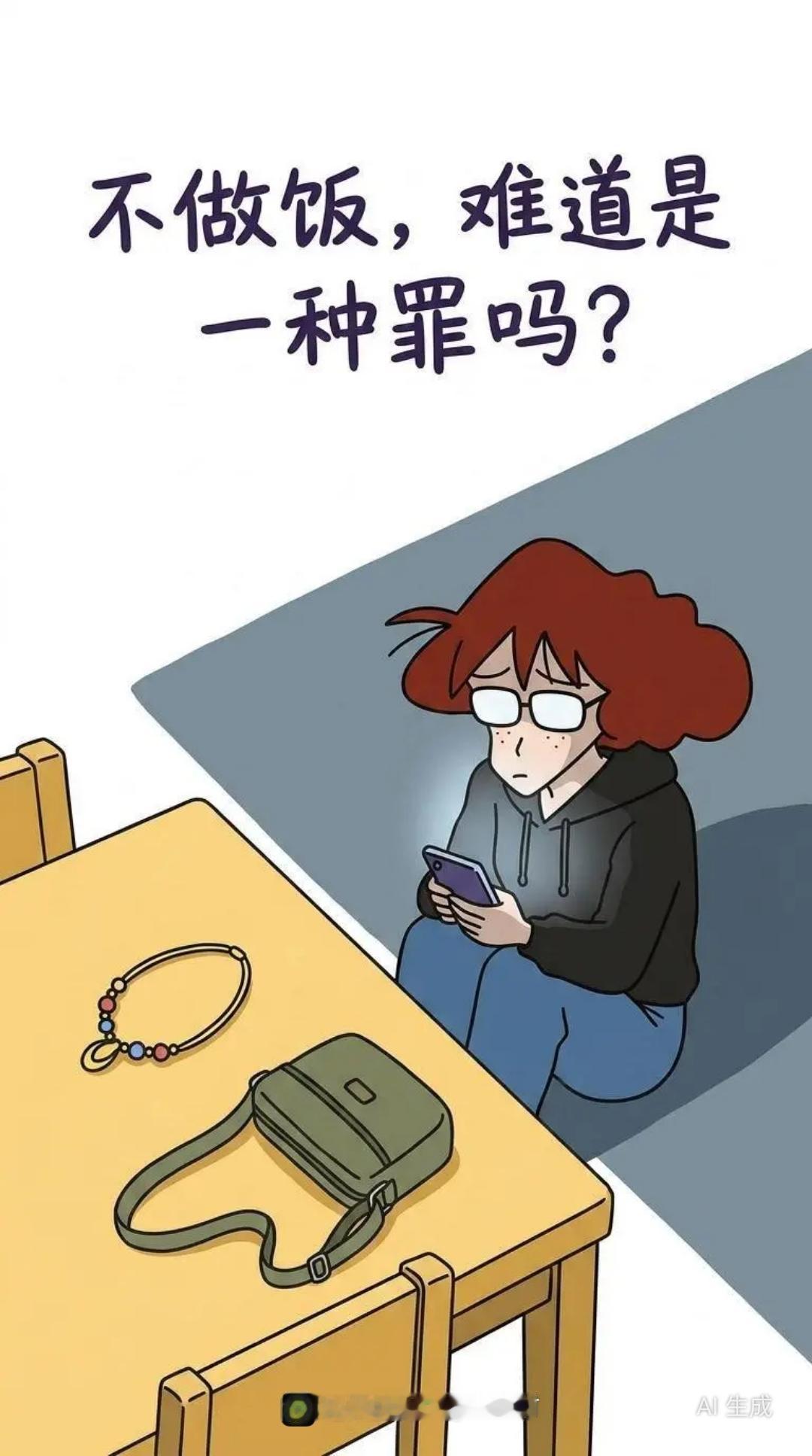 双相郁期不想做饭是犯罪吗？双相情感障碍 漫画 精神状态belike 婆媳