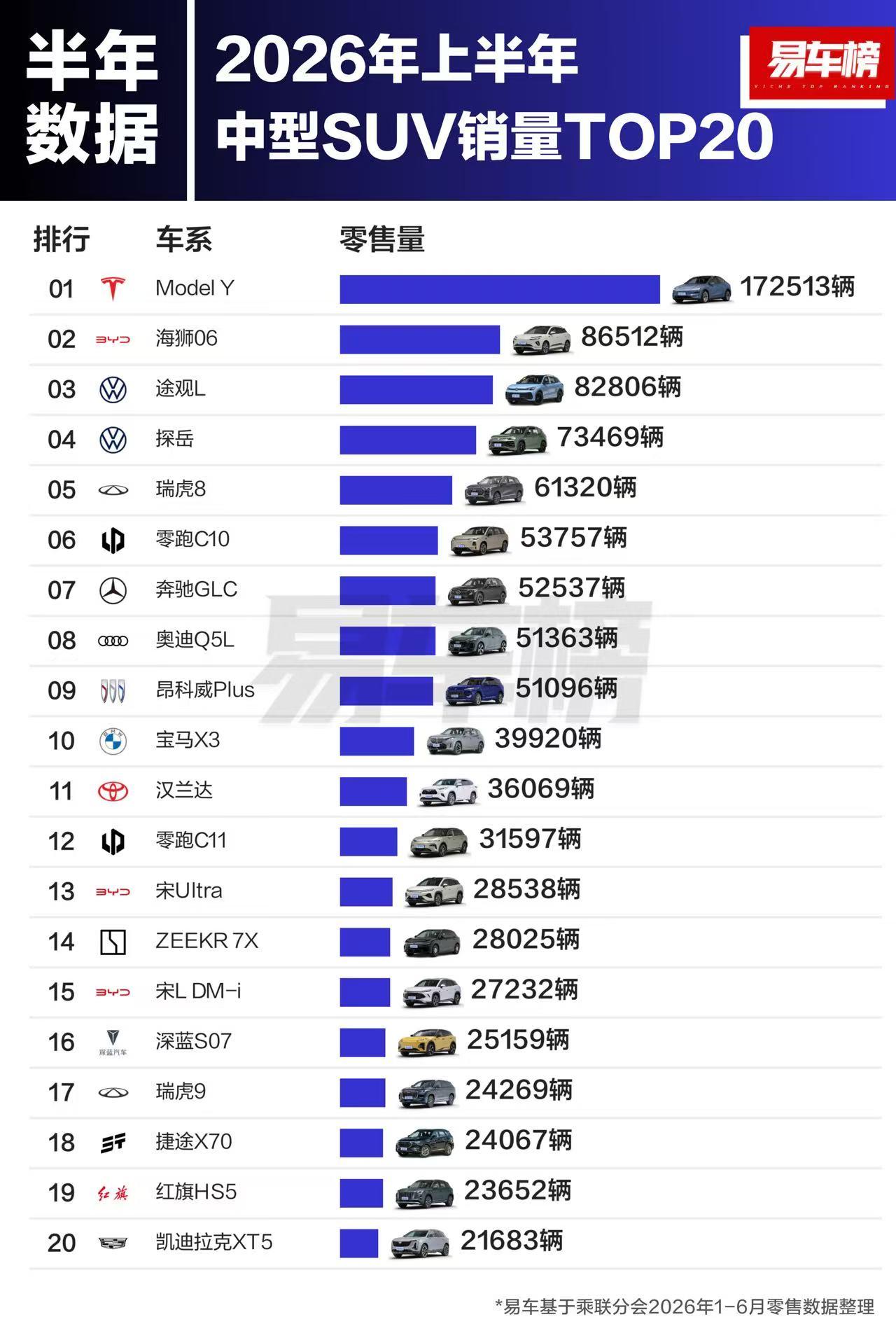 估计之后会赶超特斯拉Model Y的，不是理想就是小米了。