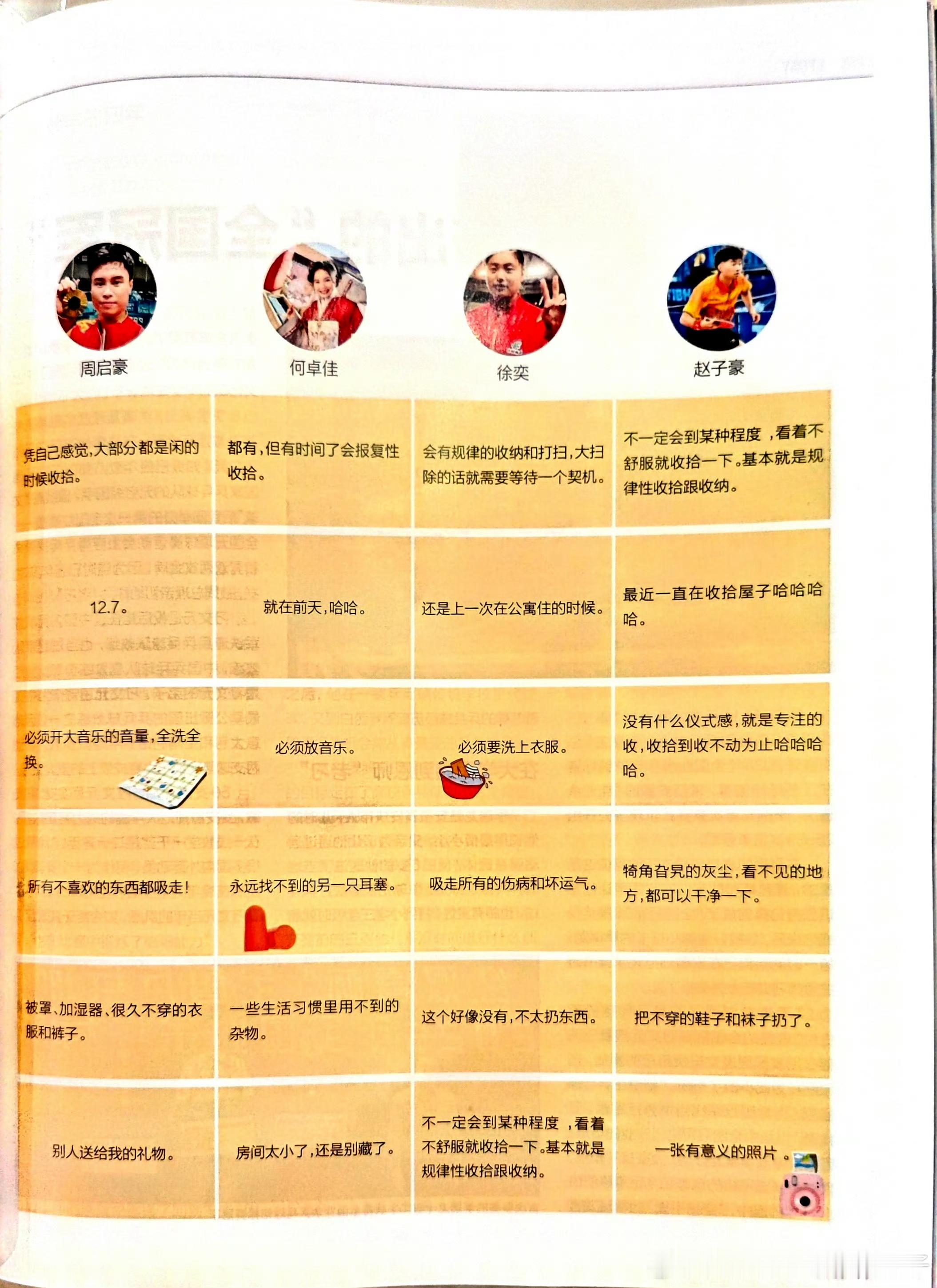 其实很爱看《乒乓世界》这是运动员无厘头的tmi 