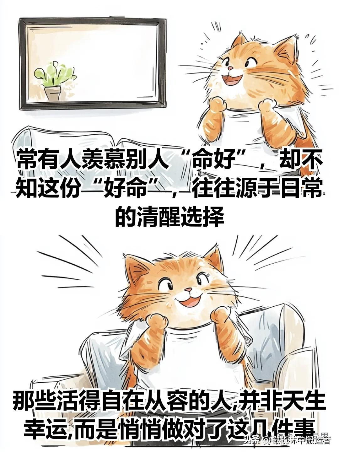 治愈漫画 I 真正命好的人，都在悄悄做这几件事！漫画治愈时刻 漫画治愈心灵 温柔