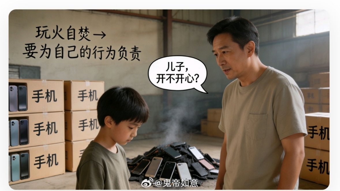 孩子烧光几十万手机爸爸问开不开心【这叫欲哭无泪了，几十万货被孩子一把火烧掉，一夜