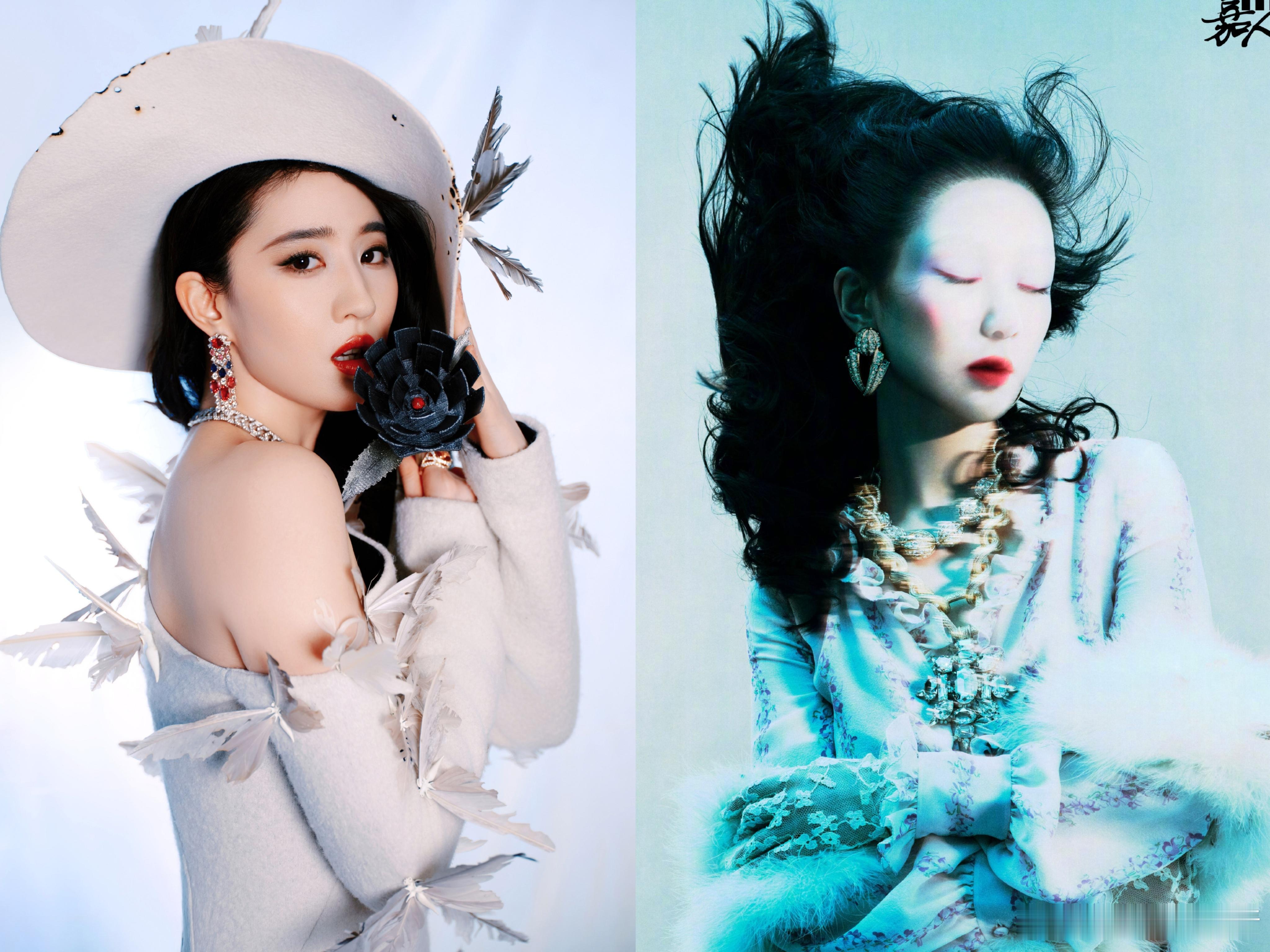 刘亦菲黑白魔女 女明星最新杂志封面时尚感美轮美奂，你喜欢谁的风格？ 