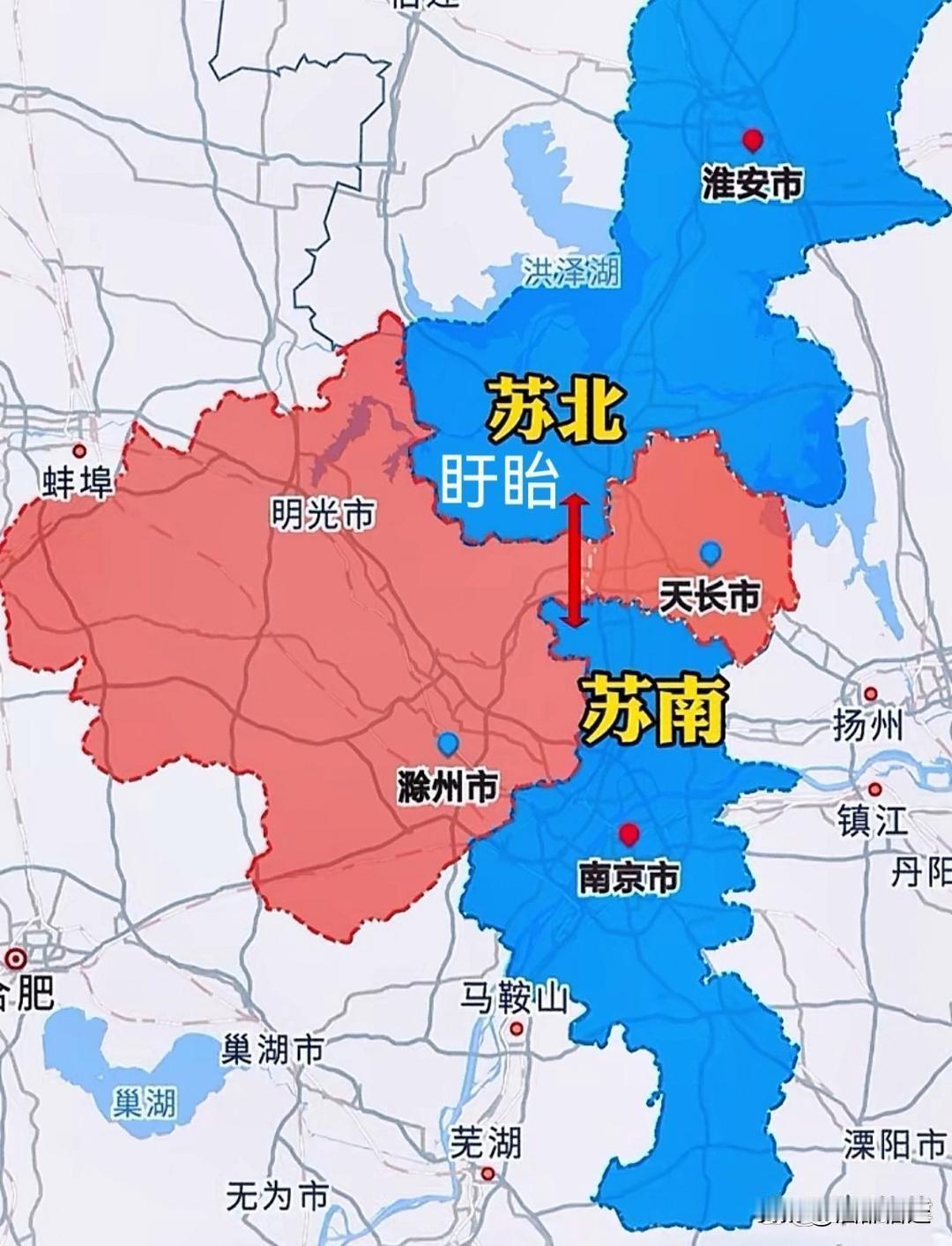 盱眙县或许是全江苏最令人惋惜的一个县了。它距离省会南京不过60公里，可至今连一条