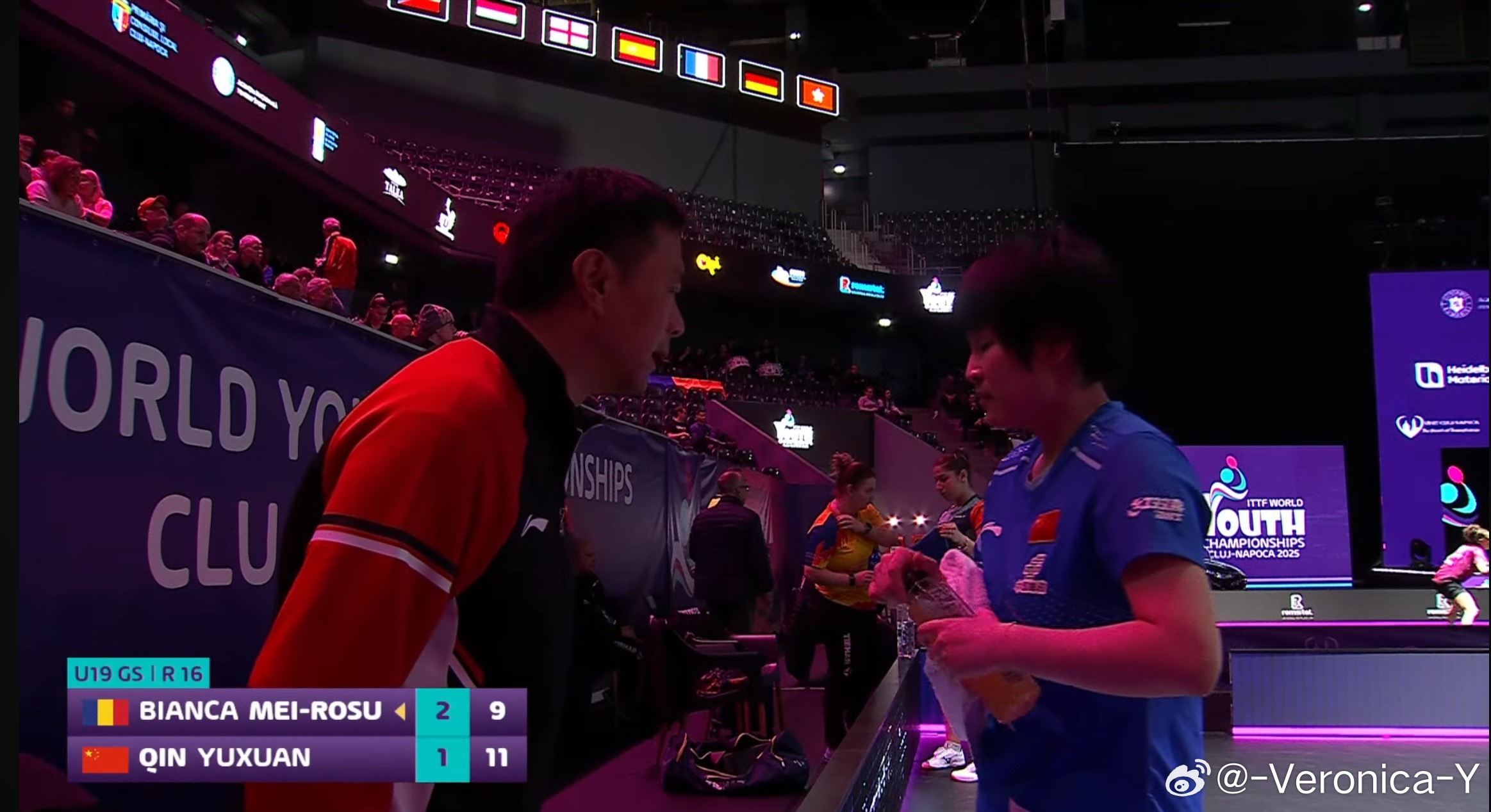 覃予萱2-2比安卡一开始0-2落后 第四局6-9落后马俊峰在罗马尼亚哦他和刘志强