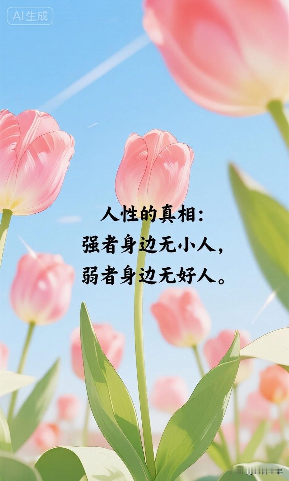 人性的真相：强者身边无小人，弱者身边无好人。

一位在商海沉浮三十年的企业家说：