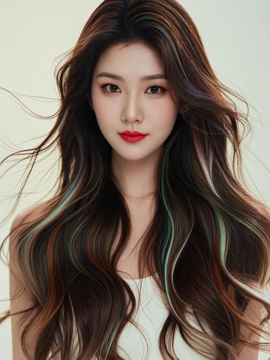 AI挑染少女韵 打开美好生活 感恩所有的相遇. 万能的