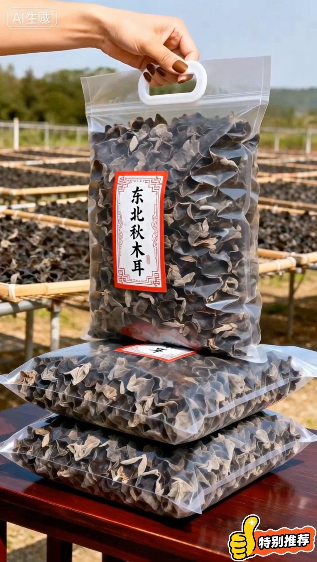 东北黑木耳泡发后脆嫩弹牙，凉拌清炒都绝了，口感爽滑有嚼劲，自带的菌香超...