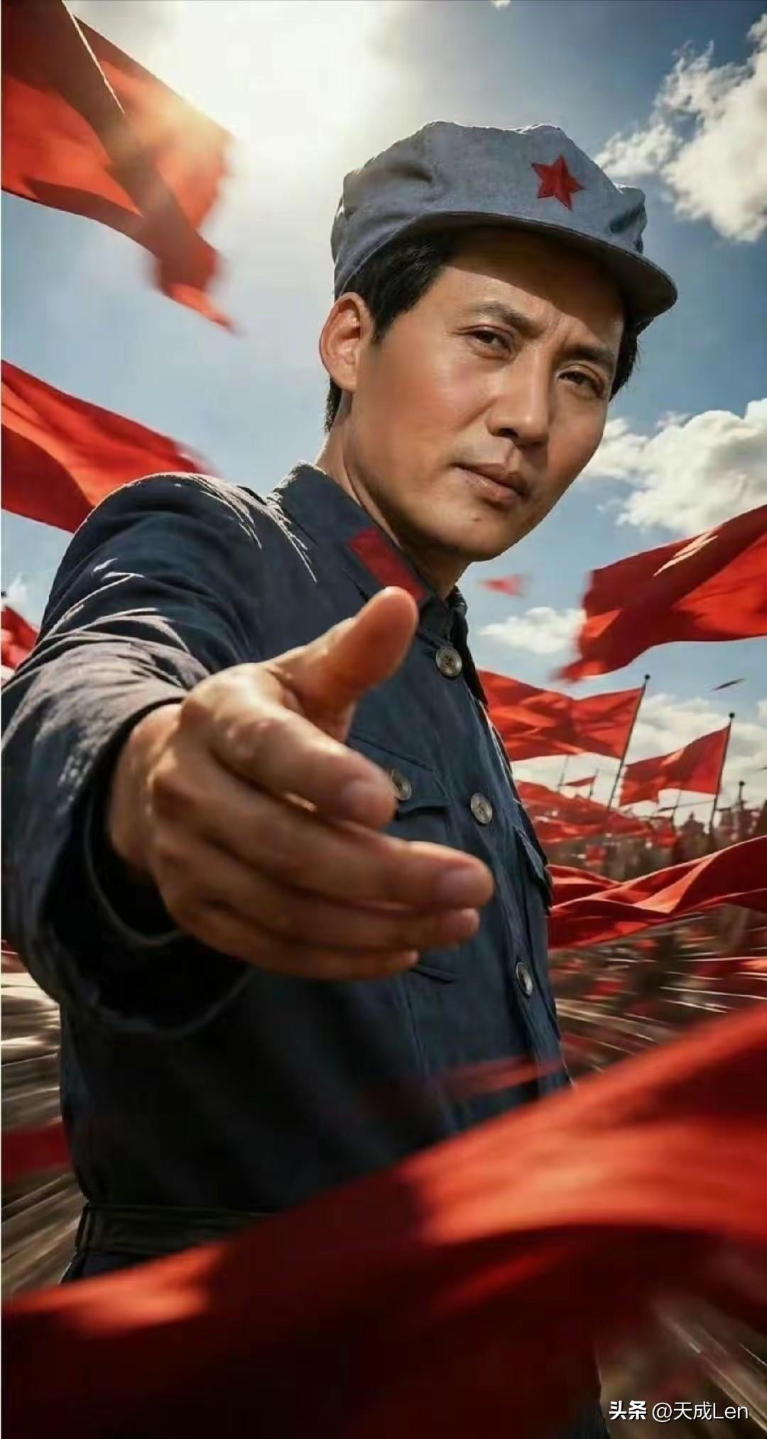 看未来之世界，一定红旗飘飘。