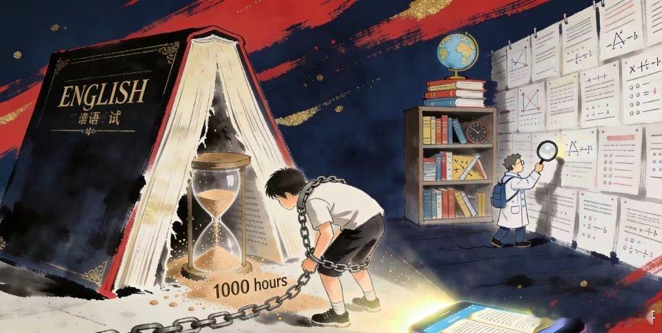 要不要取消英语主科地位，我七年前就说过一次，今天再补两句我在七年前就说过一次，现