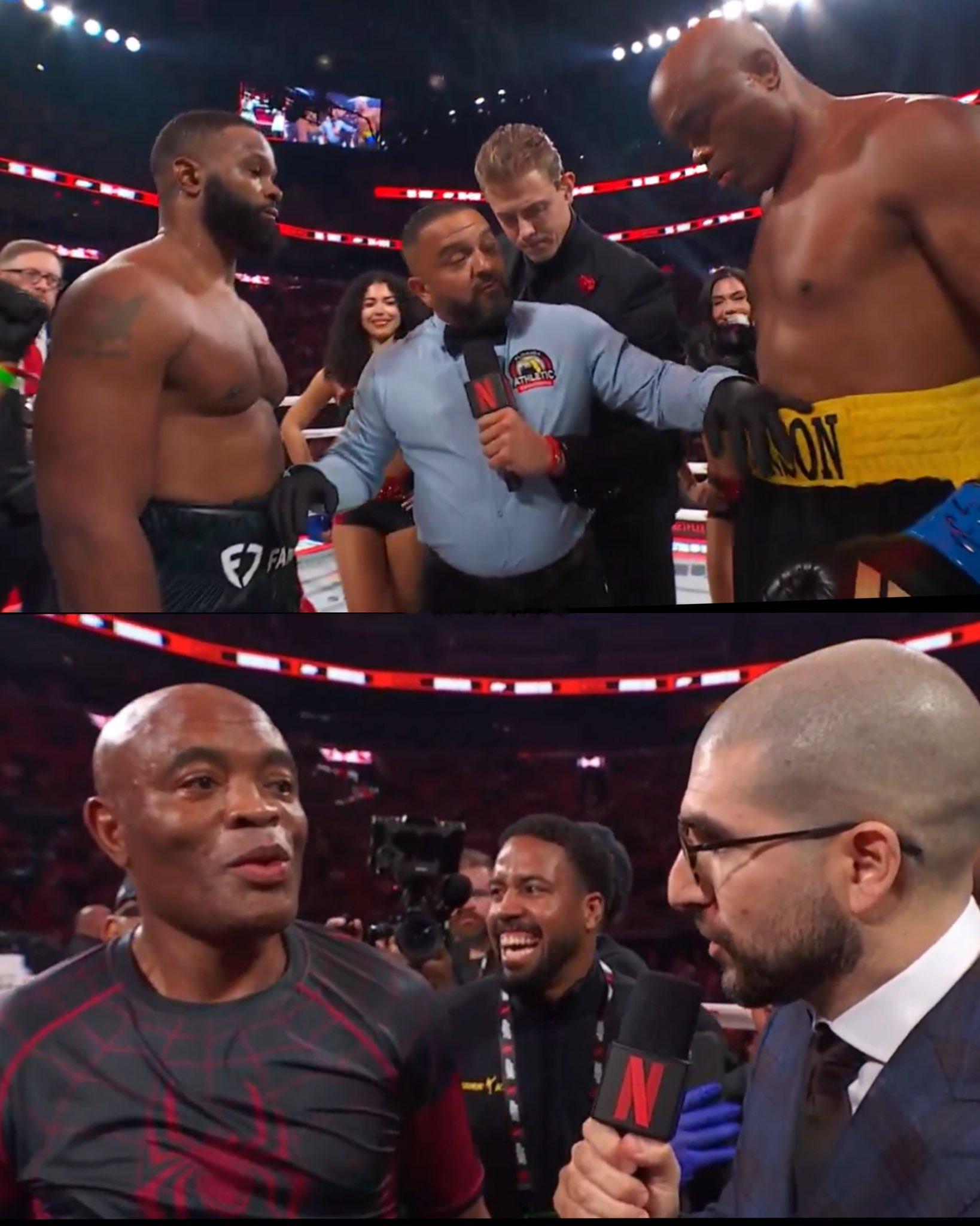 拳坛速递 蜘蛛侠 警官👮。“安德森，这会是你最后一场比赛吗？”安德森-席尔瓦A