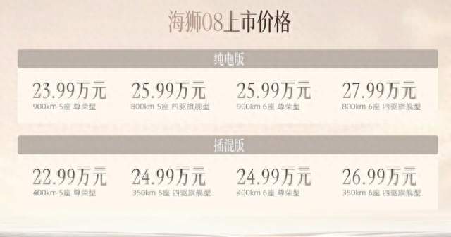 与比亚迪大唐同价！定位中型SUV的海狮08正式上市，能大卖吗