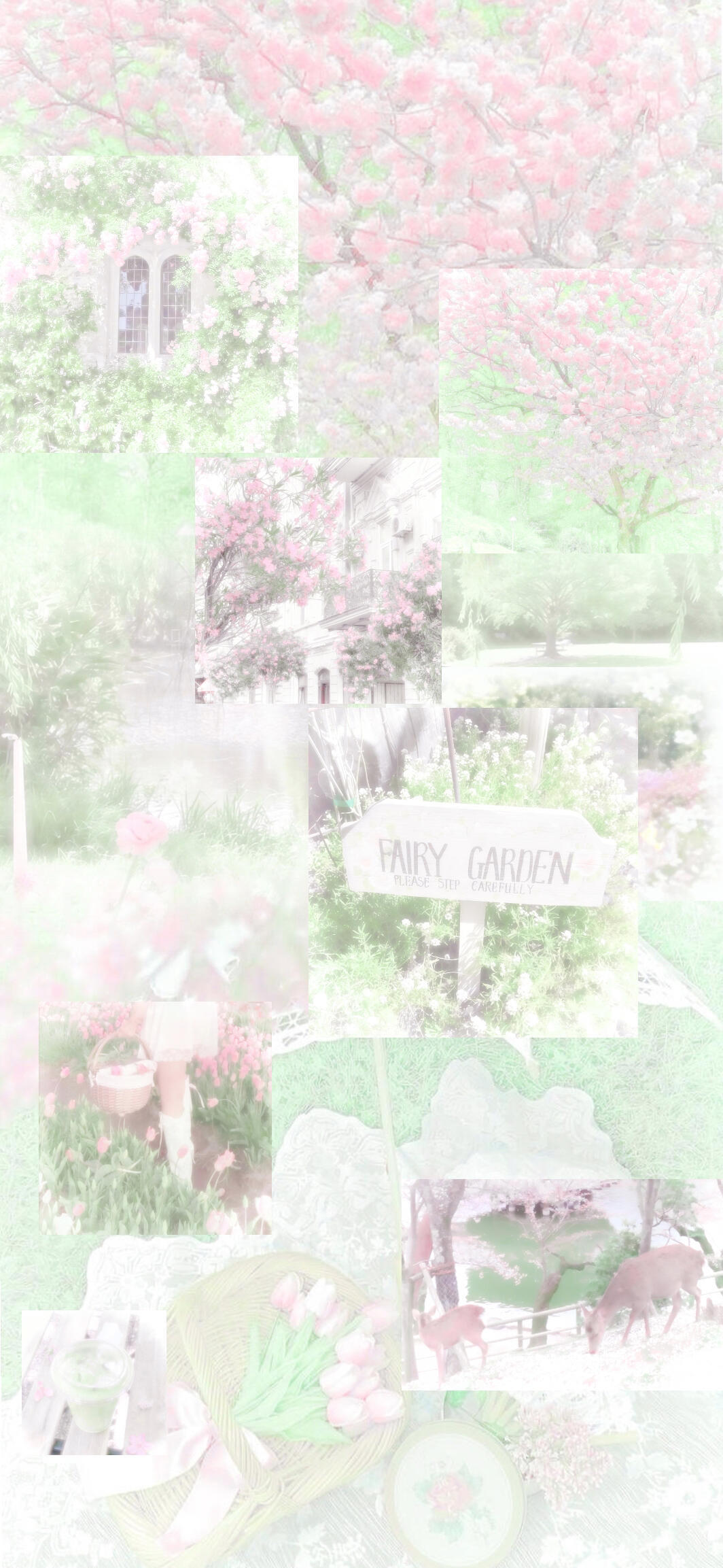 清新粉绿色壁纸💕💚˚.⊹ ꔫ 私の恋のレシピ .⊹₊˚ 