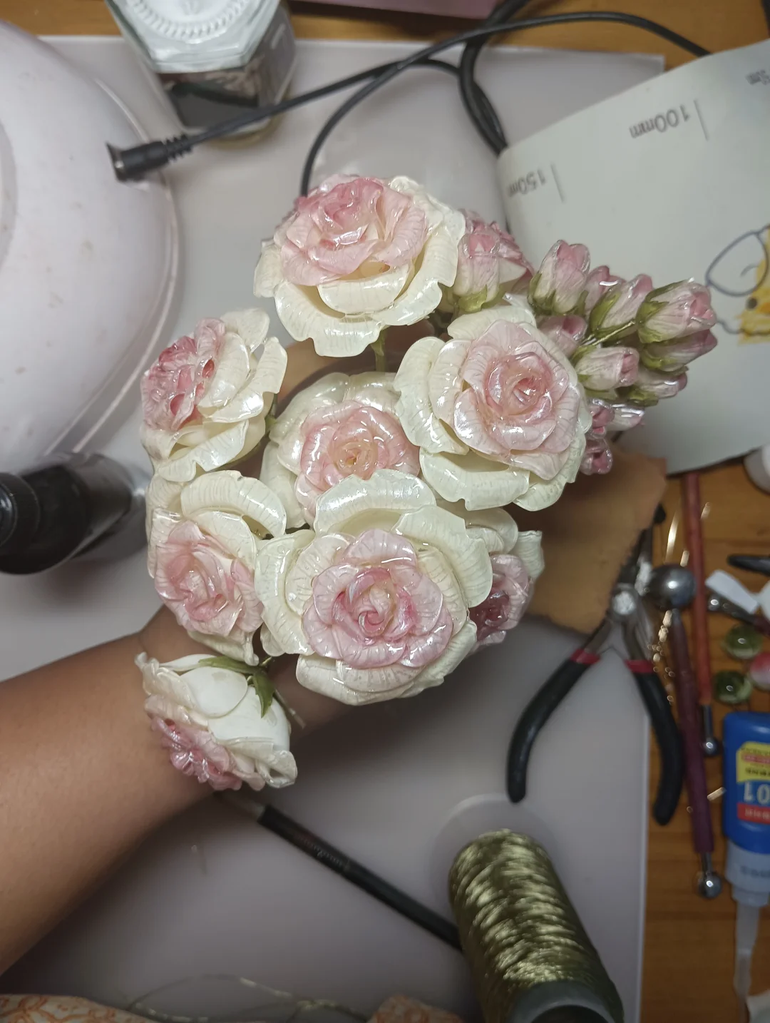 这个花苞真的很好看啊 好想单独做一个簪