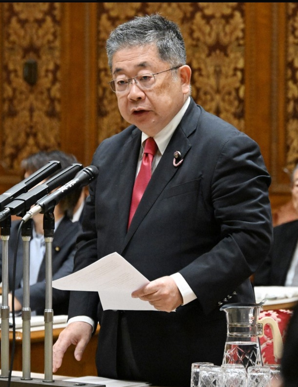 ❗日本共产党中央委员会书记长，参议员 小池 晃 在15日参议院特别委员会的质询中
