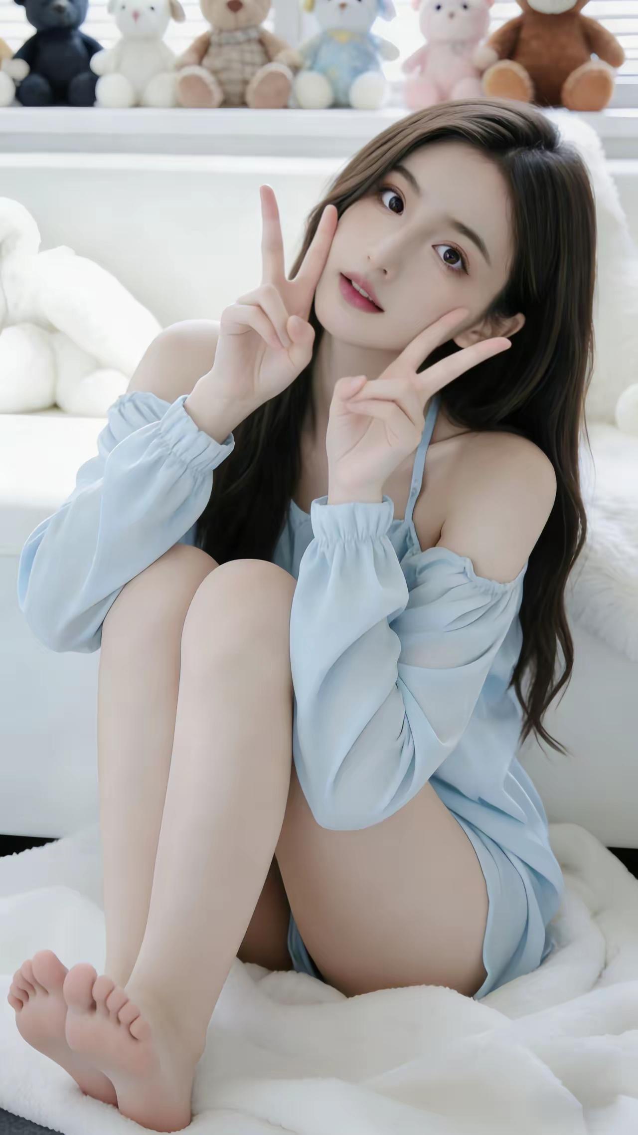 元气少女与毛绒玩具的甜美合照🧸💕如何看待女生穿丝袜 如何穿搭会具有少女软妹感