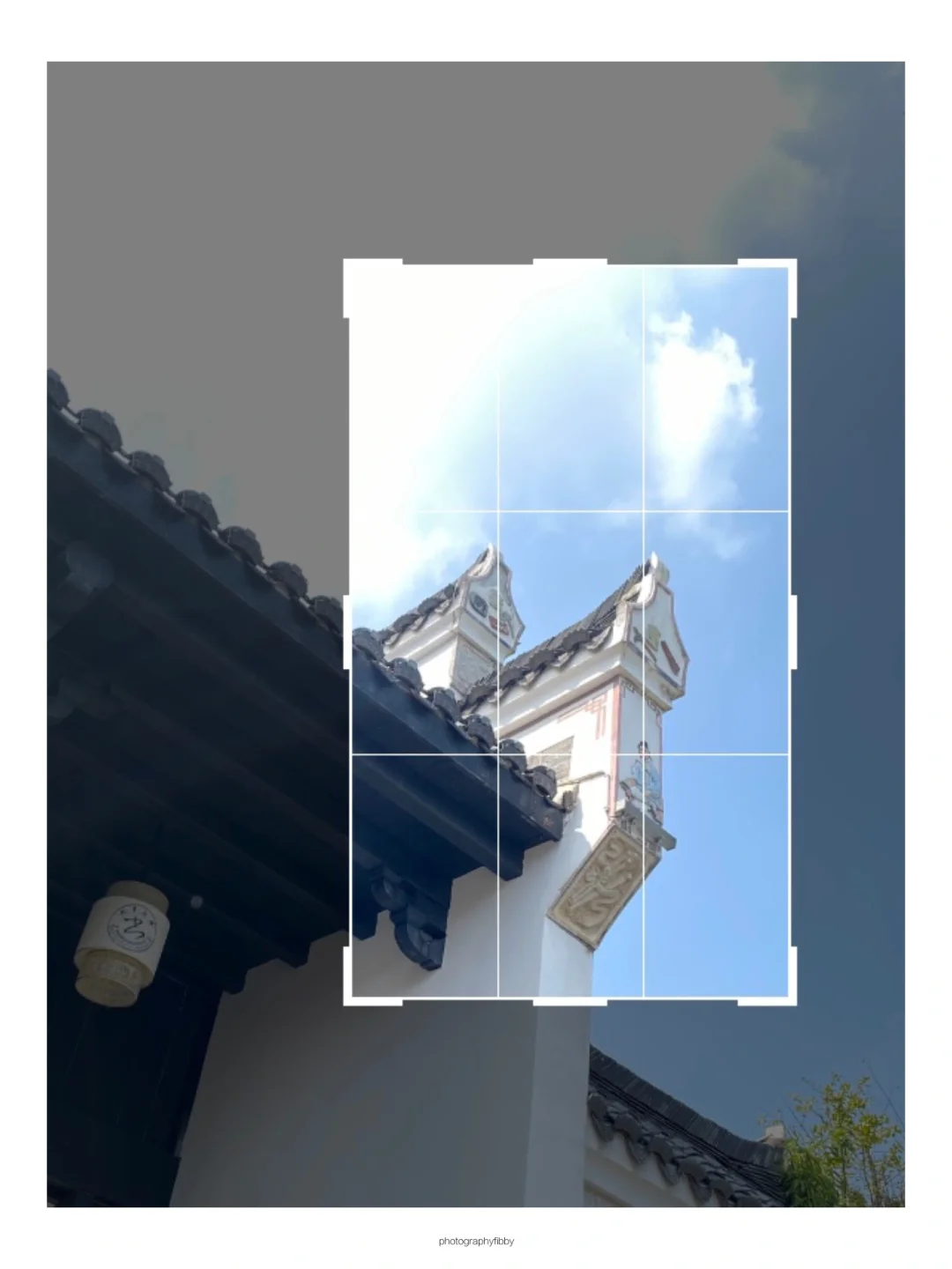 十一出游古建筑这样构图秒变复古氛围感海报