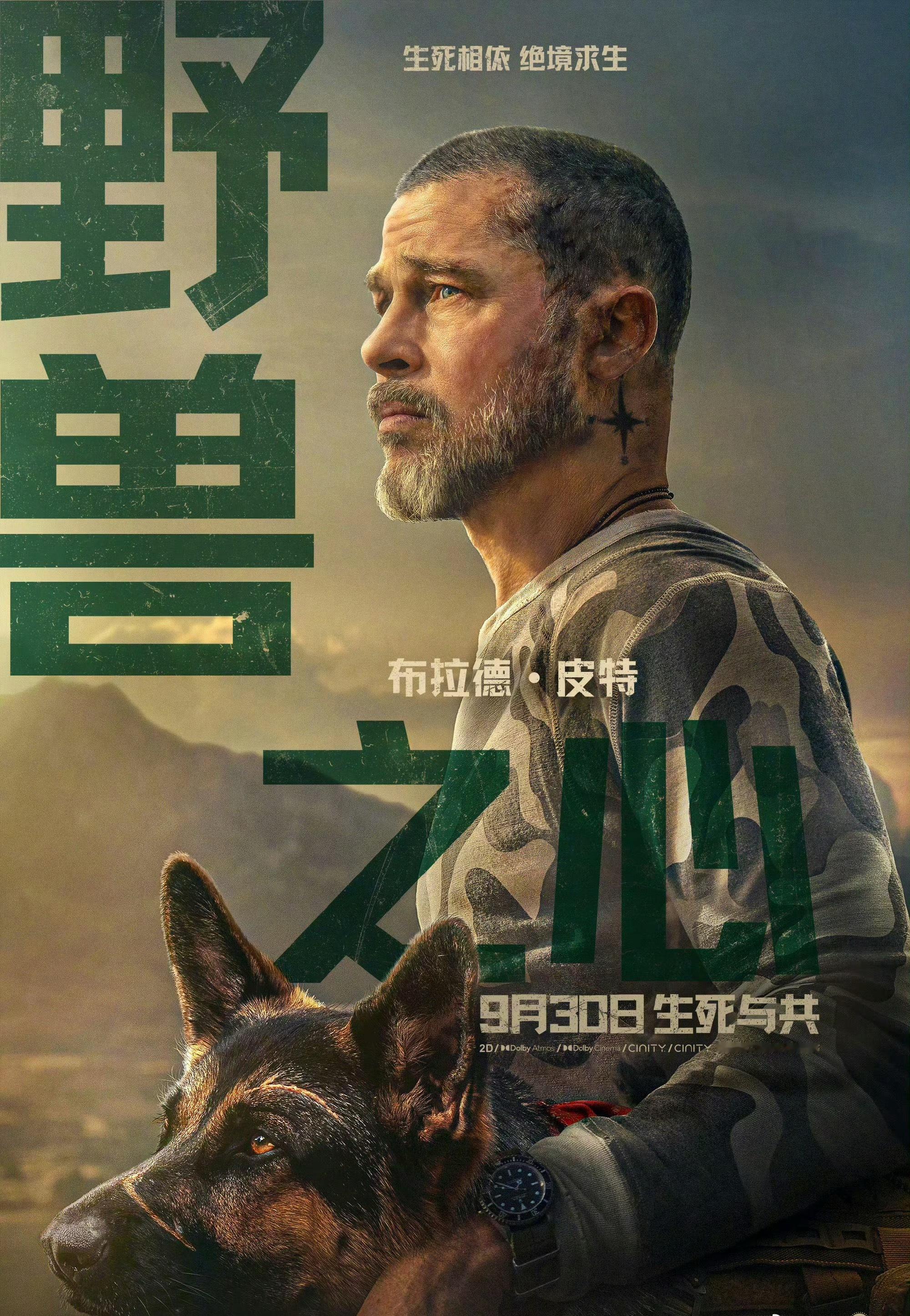 野兽之心定档布拉德·皮特主演新片《野兽之心》内地定档9月30日🎬 ​​​