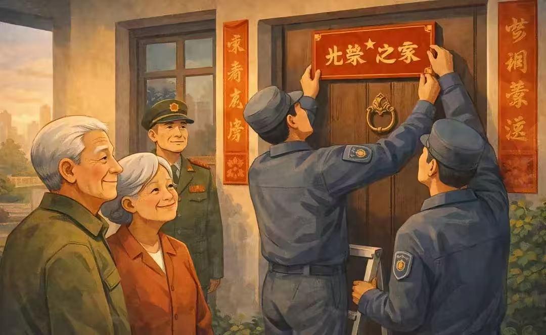 “光荣之家”挂牌有新规，这份尊崇从不含糊

快讯！
退役军人事务部突然宣布了。