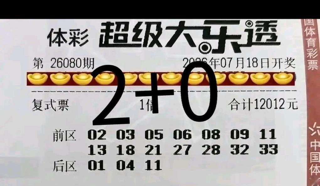 属实让人唏嘘，看完这几张大额票的结局心里五味杂陈。26080期大乐透开奖号码前区