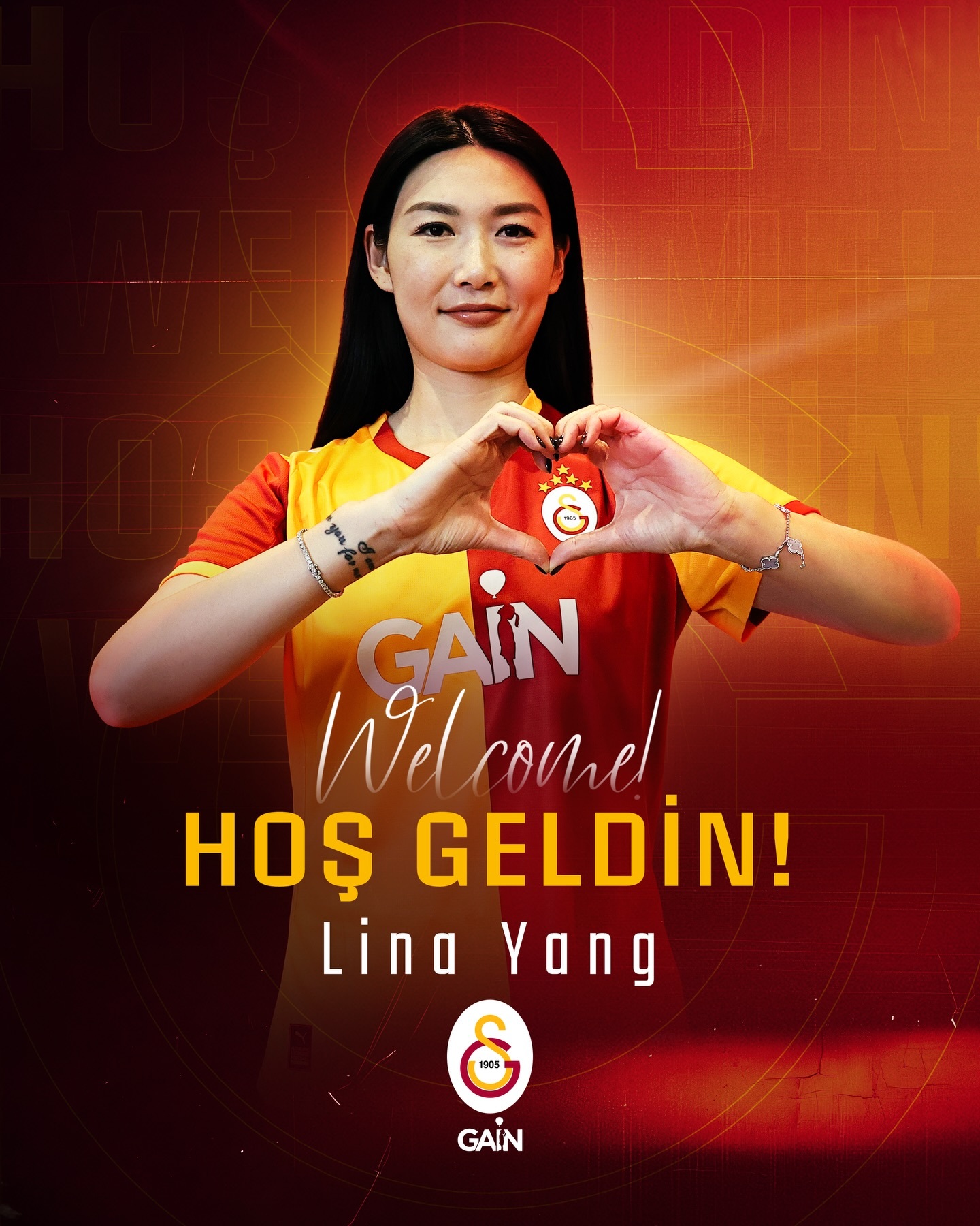 【官宣】 土超 加拉塔塞雷女足官方宣布：中国球员杨丽娜🇨🇳正式加盟。👍🏻