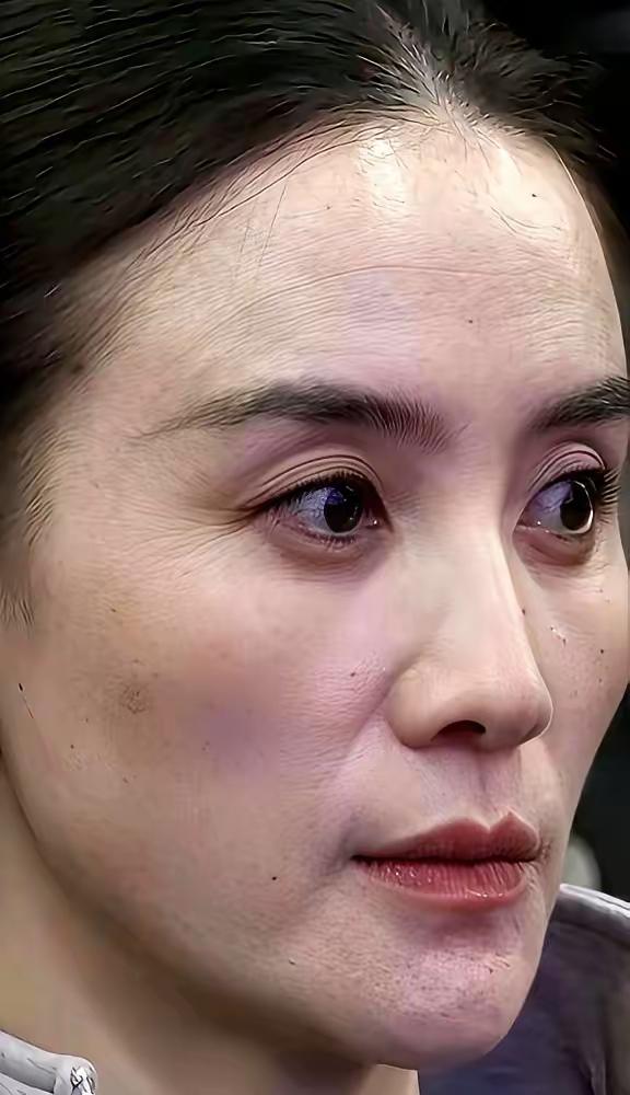 天呐，44岁老的这么惨吗？看起来像60岁，这绝对是上了老人妆容吧？