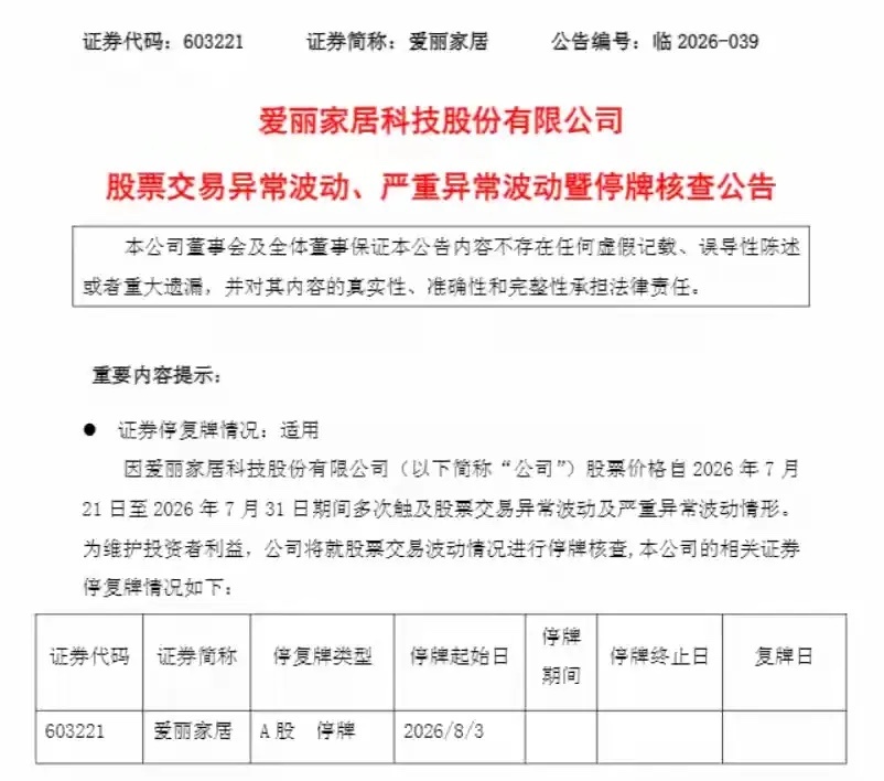 重磅监管落地！9连板妖股停牌核查，高位炒作正式宣告落幕！7月31日晚间，市场传来