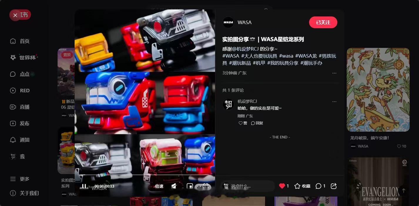 感谢WASA赏面