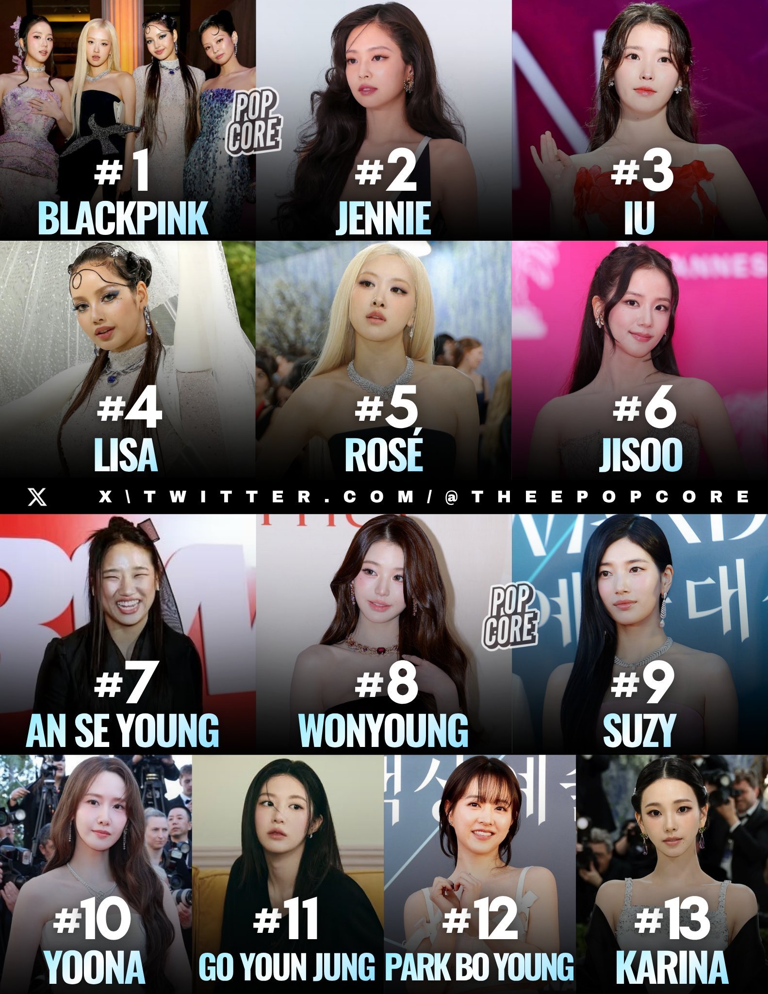 BLACKPINK团体及所有成员均进入今年《福布斯韩国》评选出的“最具影响力明星