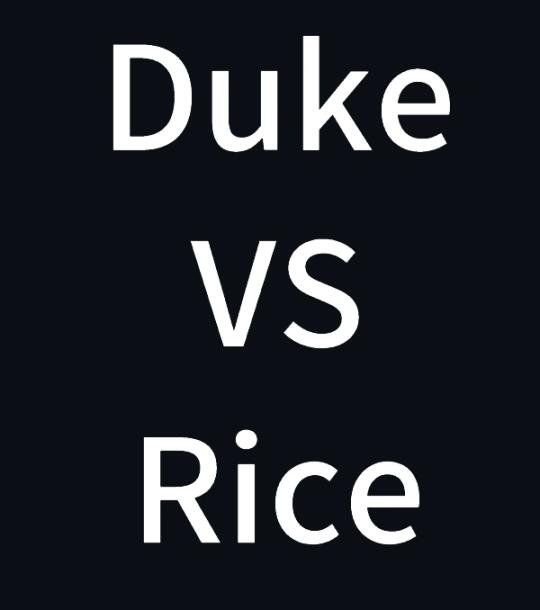 杜克VS莱斯好纠结啊啊