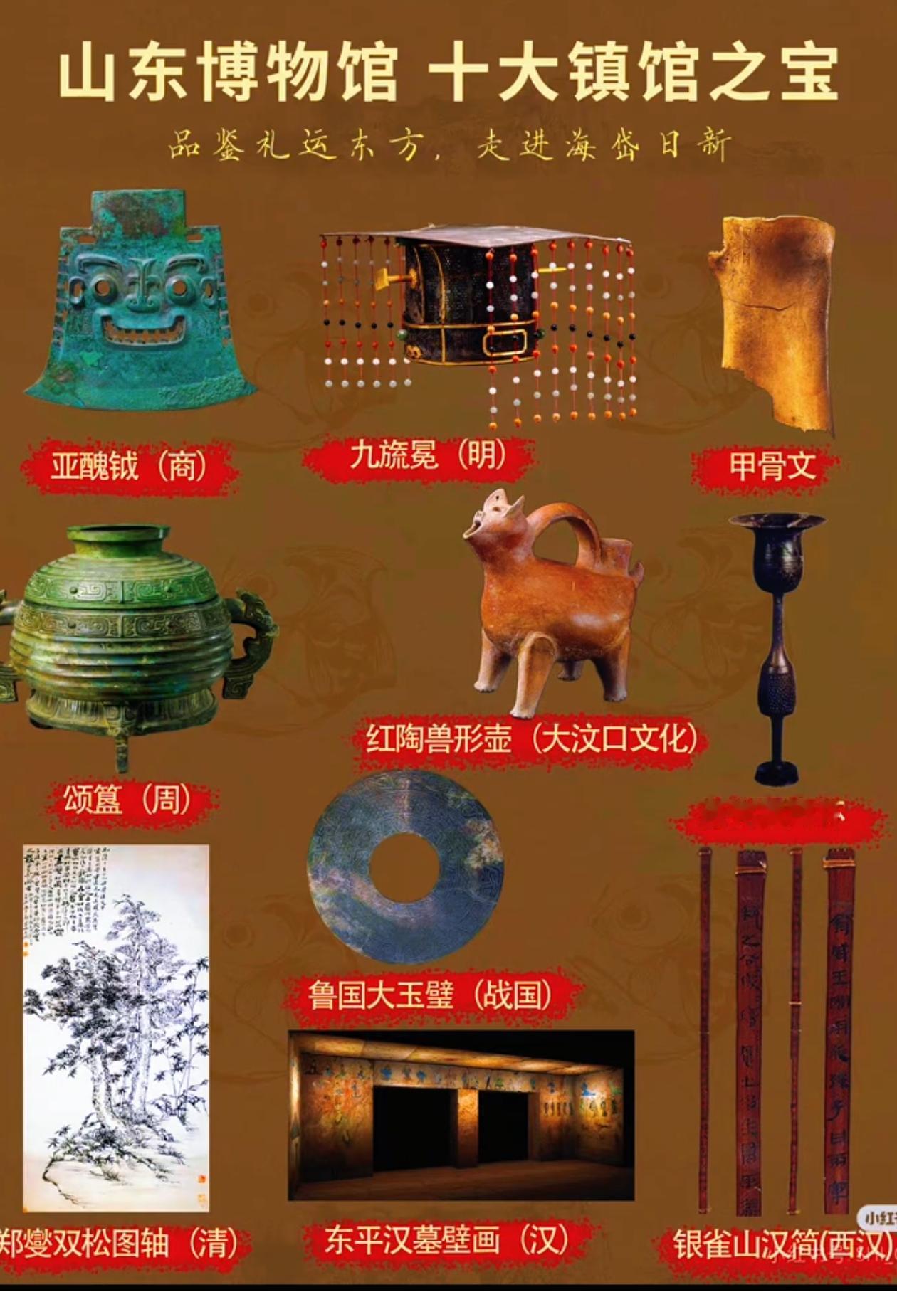 山东博物馆十大镇馆之宝