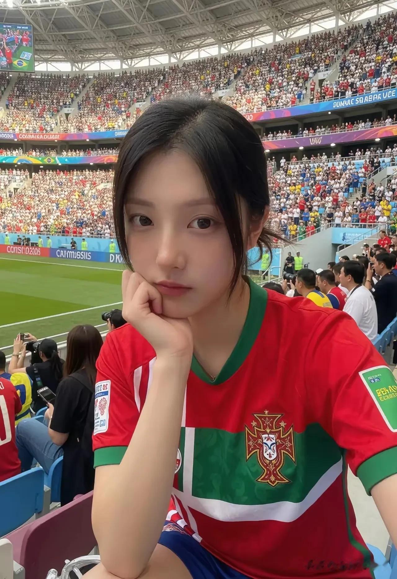 美加墨世界杯观看比赛的美女，你们最喜欢哪位呢？我喜欢第8位！[星星眼]