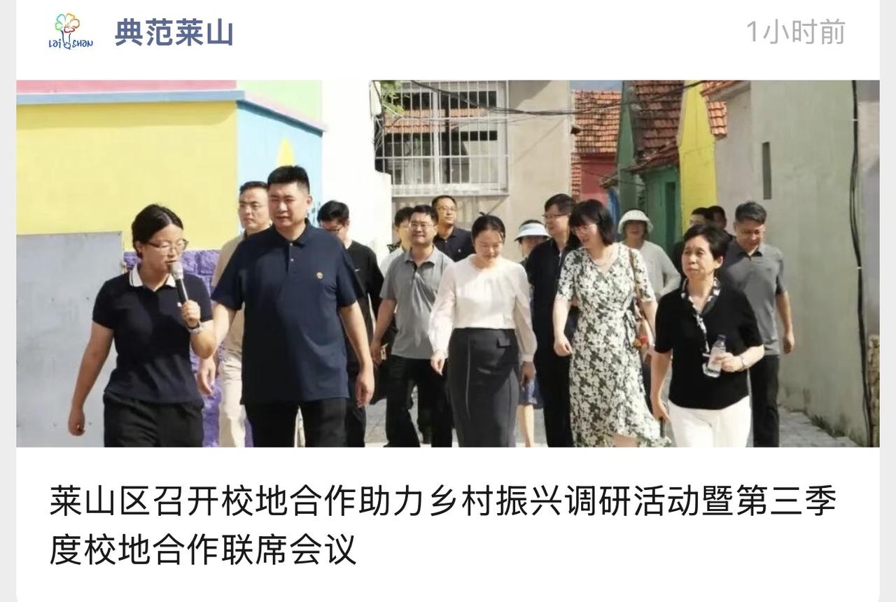 莱山最近开展的校地合作助力乡村振兴活动还是很好的，我们就是有必要发挥驻地高校的优
