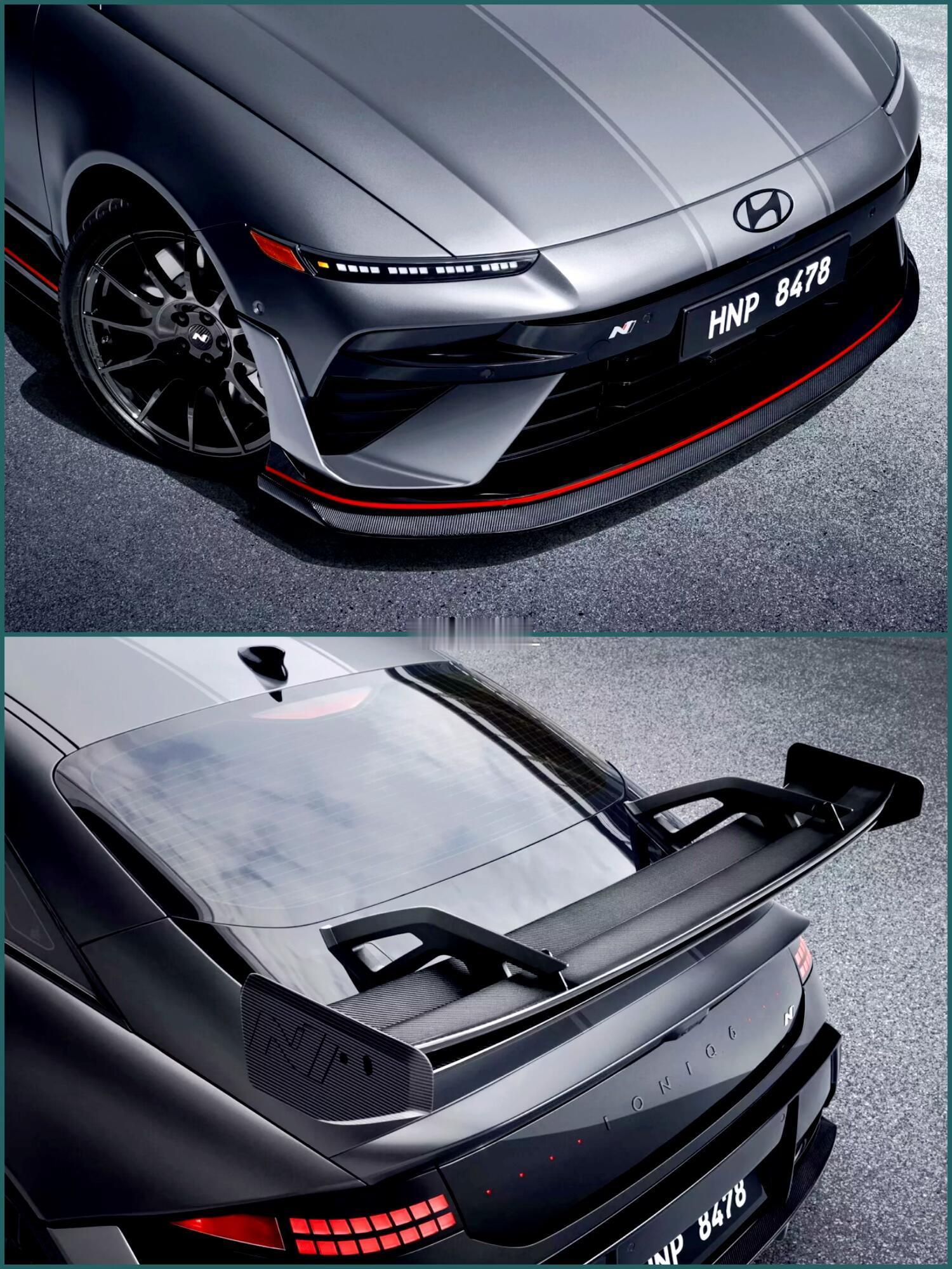 鹅颈尾翼上身，Ioniq 6 N官改套件的赛道野望，对真正的速度信徒而言，原厂设