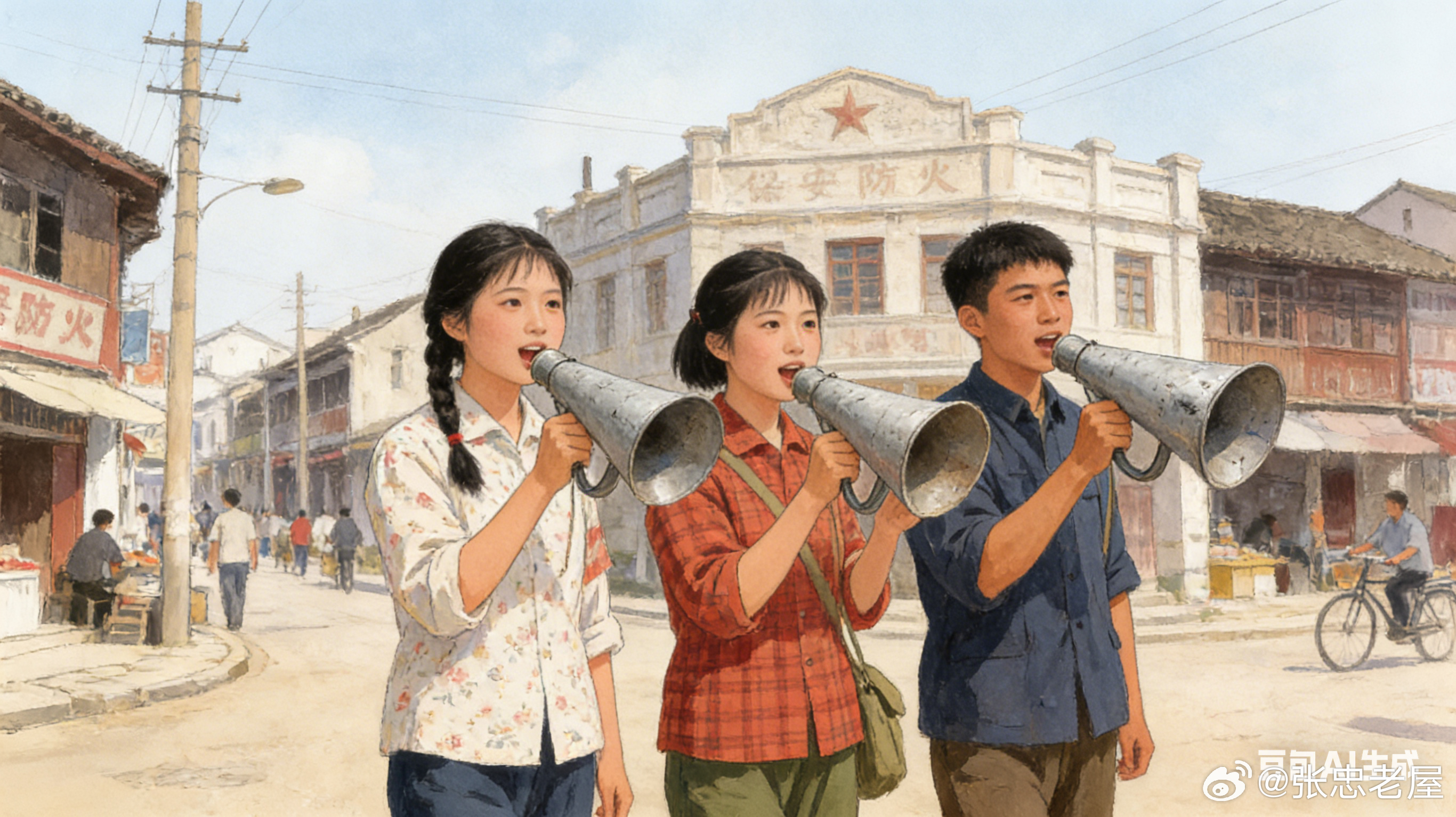 土喇叭——梦见土喇叭：◎文字：老屋张忠；//600字图片AI制作2026年初春的