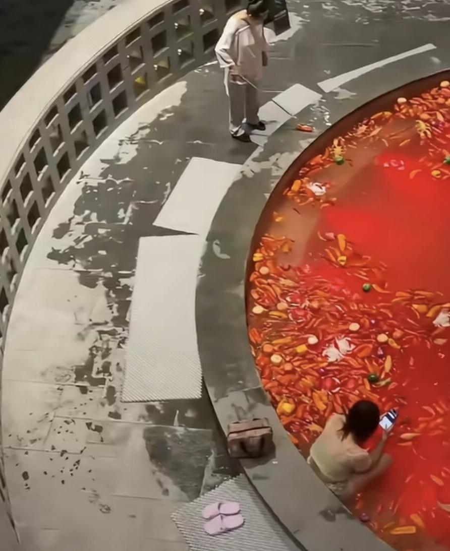 东北鸳鸯火锅浴东北人洗澡就是豪.