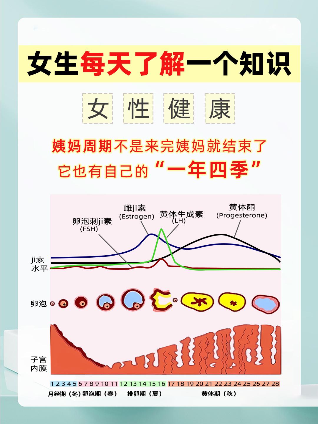 请根据姨妈周期来安排生活哦！